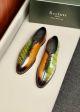 Berluti Man Brown and green Calfskin Business Leather Shoes 0428151 (4)_th.jpg